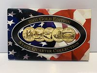 Outer presentation box front showing 2005 Gold Edition State Quarter Collection graphics