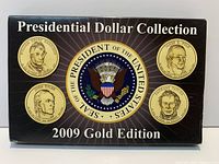 Outer sleeve showing Presidential Dollar Collection 2009 Gold Edition graphics