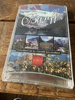 Front of sealed Banff Lake Louise uncirculated coin set packaging