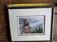 Front view of framed print with width measurement