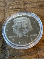 Obverse of coin showing profile, inscriptions and year