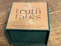Front of box showing Truth Talks title