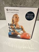 Front of Merrithew Mini Stability Ball box