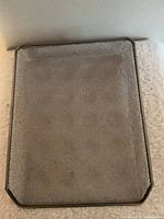 Top view of one metal mesh letter tray
