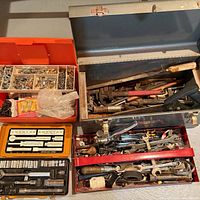 Overview of all toolboxes, socket set, organizer and hardware