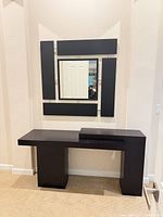 Console table and matching wall mirror set