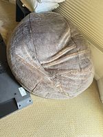 Full view of bean bag showing color and shape