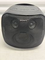 Front view showing grille and Sony logo