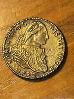 Obverse view showing bust, legend and date