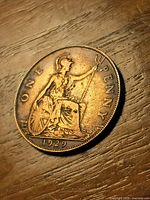 Reverse showing Britannia, date 1929