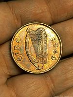 Obverse with harp and 1949 date