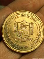 Obverse with City of North York coat of arms and chamber inscription