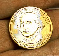 Obverse showing George Washington portrait, sharp details