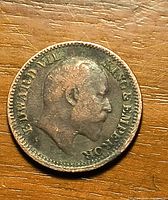 Obverse showing King Edward VII bust and inscription