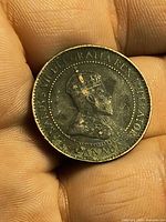 Obverse showing Edward VII portrait and legend