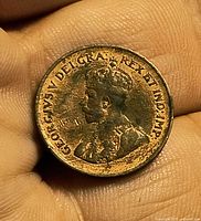 Obverse with bust of King George V