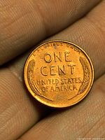 Reverse showing ONE CENT UNITED STATES OF AMERICA with wheat ears
