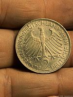 Reverse with German eagle, date 1973 G and denomination