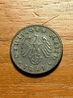 Obverse showing eagle, swastika, date 1941