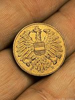 Obverse with Austrian eagle coat of arms