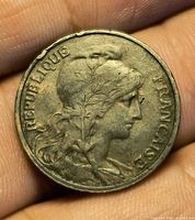 Obverse showing bust of Marianne and REPUBLIQUE FRANÇAISE legend