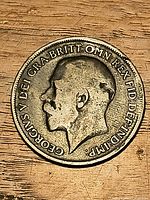Obverse showing King George V bust and legend