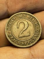 Obverse 2 Reichspfennig legend