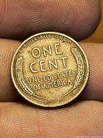 Reverse side of 1928 Wheat cent