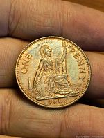 Reverse side showing seated Britannia, date 1967