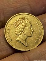 Obverse showing Queen Elizabeth II profile and legend BERMUDA ELIZABETH II