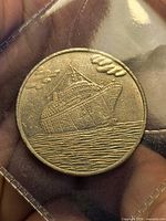 Obverse view showing ocean liner design