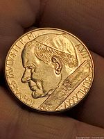 Obverse with Pope John Paul II portrait and inscriptions
