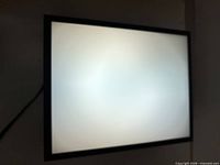 Front view showing illuminated surface