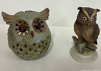 Both owl items side by side