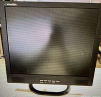 Front view of ViewEra 19-inch TFT LCD monitor on stand