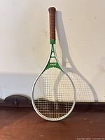 Front view of Prince aluminum tennis racket