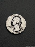 Obverse view of 1944 Washington quarter