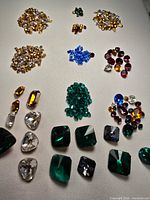 overview of entire assortment laid out by colour and size