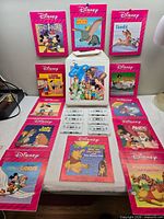 Full lot showing case, eleven books and six tapes