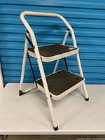 Full view of unfolded step stool