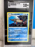 Front of SGC-slabbed Barraskewda card showing grade label 10 Gem Mint