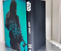 Dust jacket spine and front panel with Chewbacca art and book spine text visible