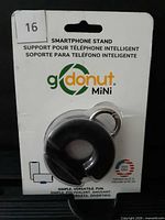 Front of retail package showing gDonut MiNi stand and branding