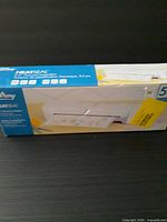 Front view of boxed Hilroy HeatSeal 9.5" Thermal Laminator