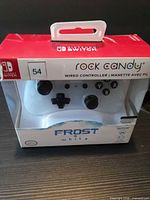 Front view of retail box showing Frost White Rock Candy wired controller