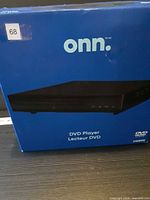 Front of onn DVD player box
