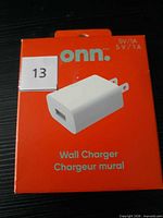 Front of boxed ONN wall charger showing product image and branding