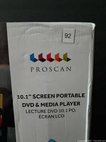 Front of sealed Proscan retail box showing brand and model
