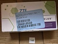 Sealed retail box with product label and barcode