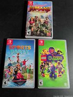 Front covers of all three Nintendo Switch game cases